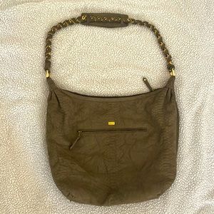 Be&D crossbody large bag olive green brown